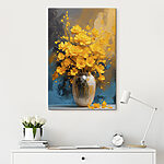 Tableaux Vase avec fleurs jaunes