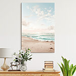 Tableaux Plage avec vagues et sable