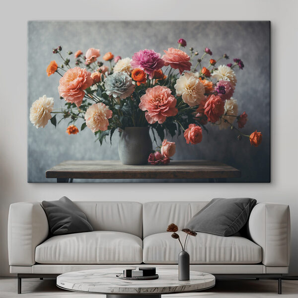 Vase de fleurs sur une table Tableaux Vase de fleurs sur une table