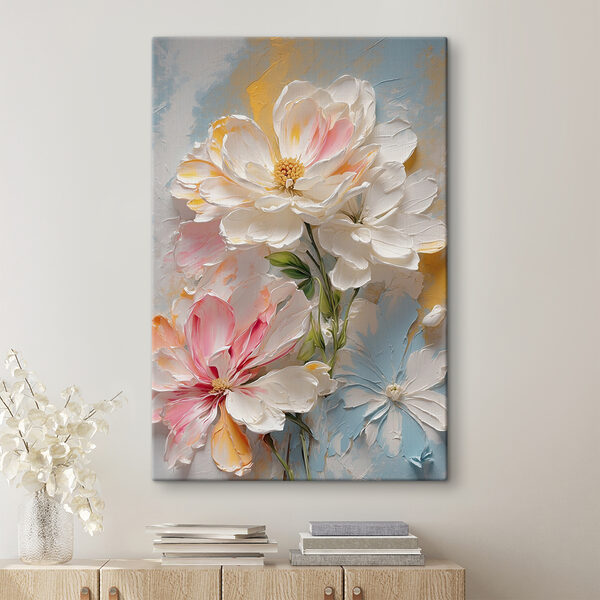 Des fleurs pastel dans un style artistique Tableaux Des fleurs pastel dans un style artistique