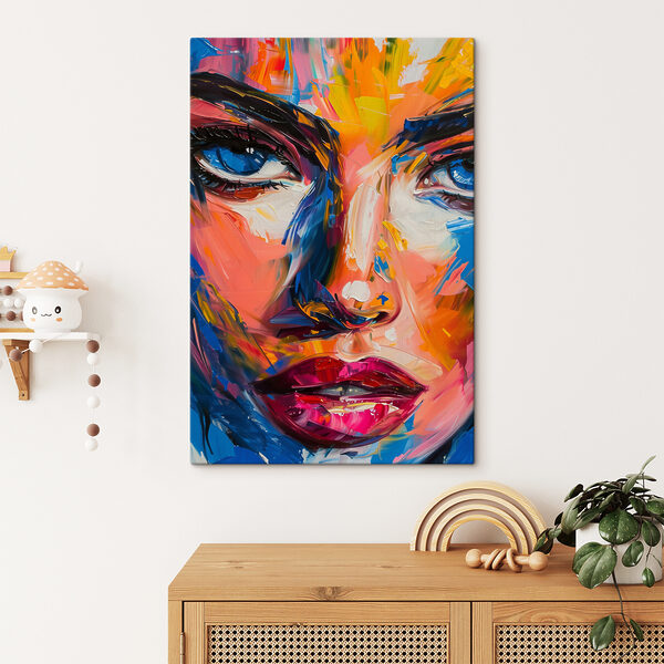 Peinture d'un visage de femme Tableaux Peinture d'un visage de femme