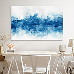 Tableaux Aquarelle bleue et blanche