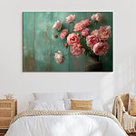 Tableaux Vase de fleurs roses
