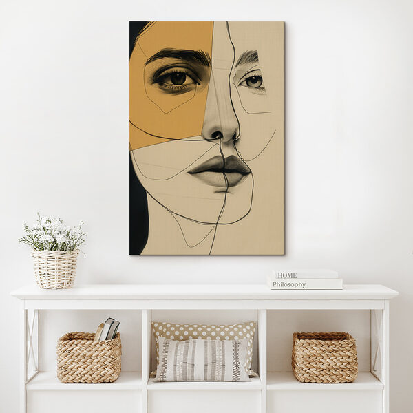 Dessin d'un visage de femme Tableaux Dessin d'un visage de femme