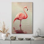 Tableaux Flamant debout dans l'eau