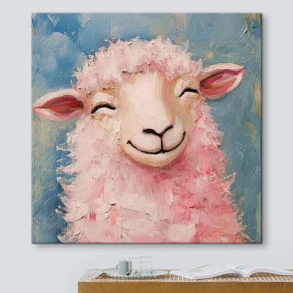 Peinture d'un mouton rose Tableaux Peinture d'un mouton rose