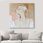 Tableaux Peinture d'une femme avec la main sur le visage