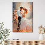 Tableaux Peinture d'un homme et d'une femme dansant