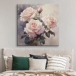 Tableaux Groupe de roses roses