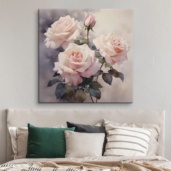 Groupe de roses roses Tableaux Groupe de roses roses