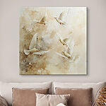 Tableaux Groupe d'oiseaux blancs en vol