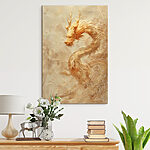 Tableaux Un dragon majestueux virevolte dans la brume