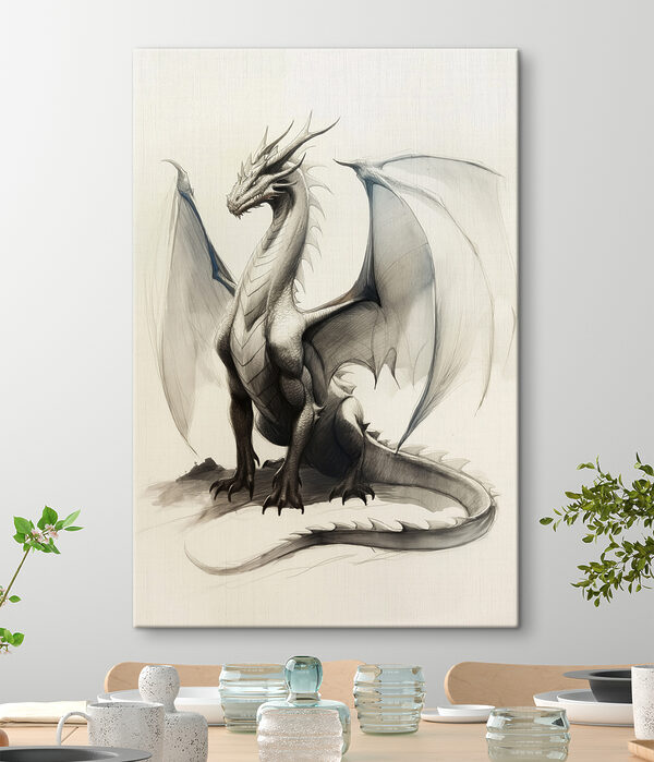 Dessin d'un dragon Tableaux Dessin d'un dragon