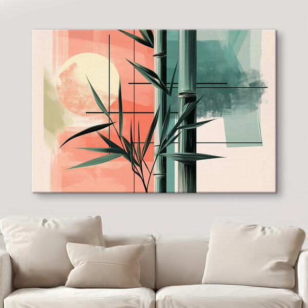 Tiges et feuilles de bambou Tableaux Tiges et feuilles de bambou