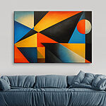 Tableaux Pièce d'art colorée avec un cercle