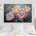 Tableaux Groupe de tulipes roses