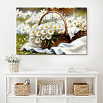 Tableaux Panier de marguerites blanches