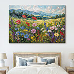 Tableaux Peinture de fleurs dans un champ