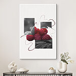 Tableaux Groupe de framboises avec feuilles