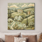 Tableaux Peinture d'une maison sur une colline