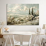 Tableaux Paysage avec arbres et collines