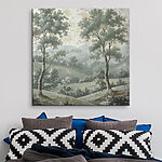 Tableaux Peinture d'arbres sur une colline