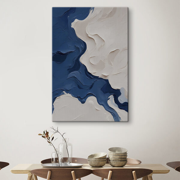 Peinture bleue et blanche Tableaux Peinture bleue et blanche