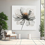 Tableaux Une floraison élégante dans des tons monochromes.