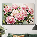 Tableaux Groupe de fleurs roses