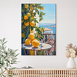 Tableaux Peinture de citrons sur une table