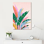 Tableaux Feuilles colorées sur fond blanc