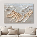 Tableaux Motif ondulé blanc et brun