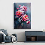 Tableaux Peinture de fleurs roses