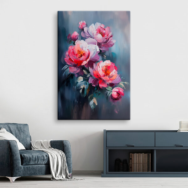 Peinture de fleurs roses Tableaux Peinture de fleurs roses