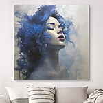 Tableaux Femme aux cheveux bleus