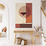 Tableaux Verre de vin contenant un liquide rouge