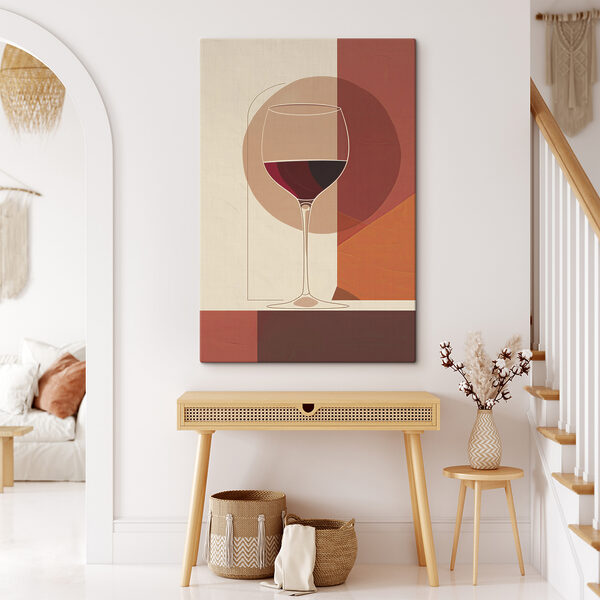 Verre de vin contenant un liquide rouge Tableaux Verre de vin contenant un liquide rouge