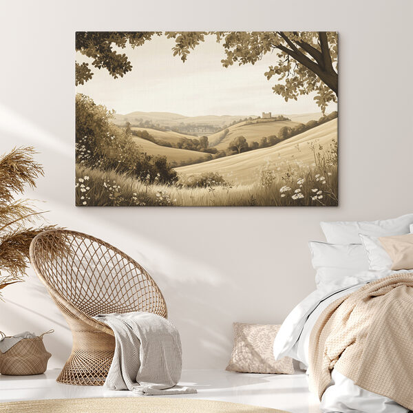 Paysage avec collines et arbres Tableaux Paysage avec collines et arbres