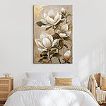 Tableaux Peinture de fleurs blanches