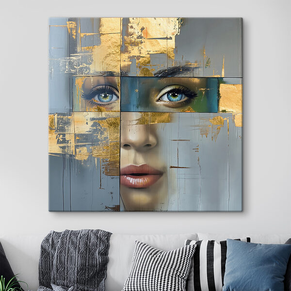 Peinture d'un visage de femme Tableaux Peinture d'un visage de femme