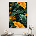 Tableaux Feuilles vibrantes de la toile de la nature
