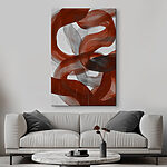 Tableaux Tourbillons rouges et blancs