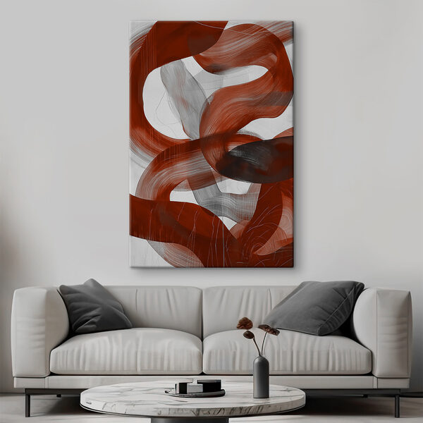 Tourbillons rouges et blancs Tableaux Tourbillons rouges et blancs