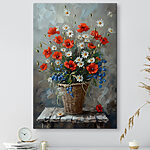 Tableaux Peinture de fleurs dans un panier