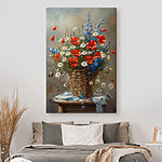 Tableaux Peinture de fleurs dans un panier