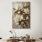 Tableaux Peinture de fleurs blanches