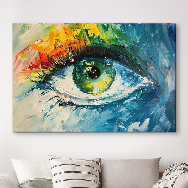 Peinture d'un œil Tableaux Peinture d'un œil
