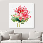 Tableaux Aquarelle d'une fleur rose