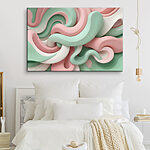 Tableaux Entrelacs de tourbillons pastel apaisants