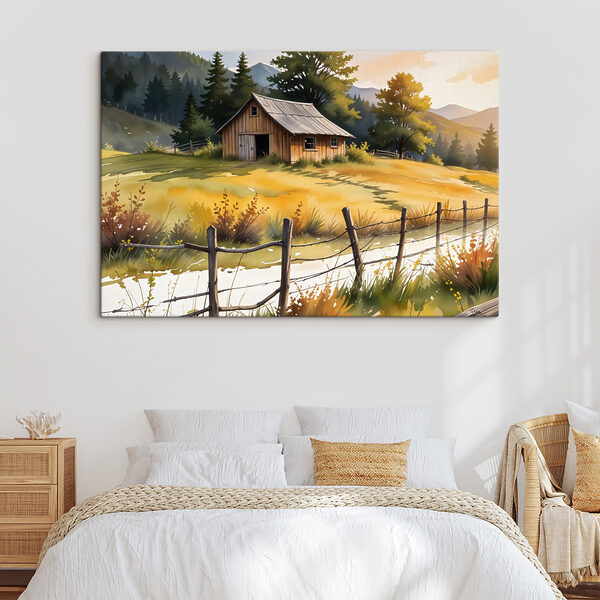Maison dans un champ Tableaux Maison dans un champ